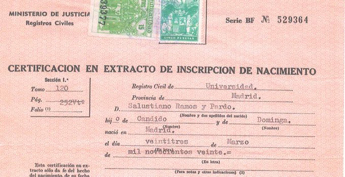 Cómo obtener el certificado de nacimiento en España